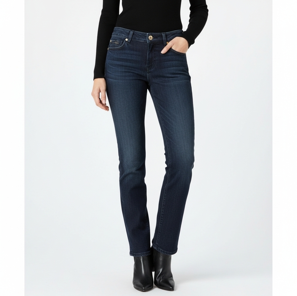 Marciano Low Rise Jeans Slim Straight Leg Dark Wash Denim Womens Size 25 Blue